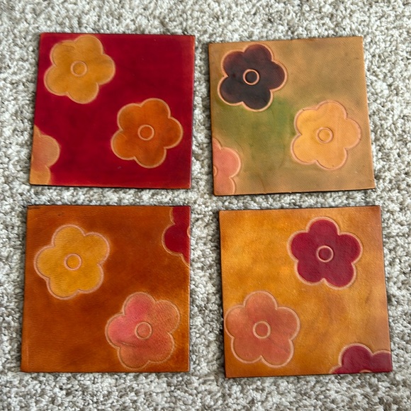 Leather Coasters - Picture 1 of 3